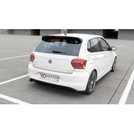 Накладка сплиттер на задний бампер на Volkswagen Polo VI GTI